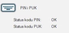 Status PIN — OK