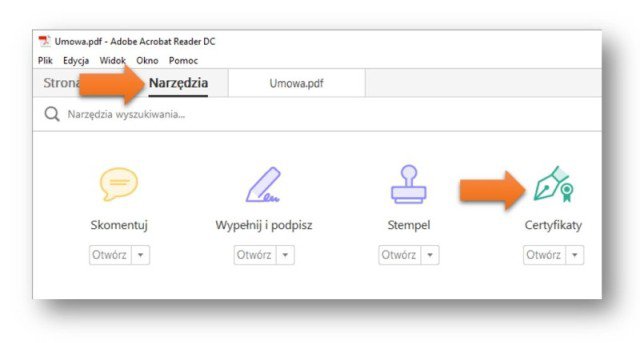 Podpisywanie dokumentu PDF w Adobe Reader